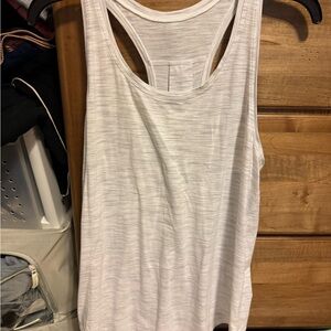 Elegant White Racerback Tank Top